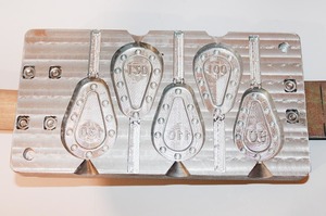 Форма для грузил гриппа (полная) 90-130гр